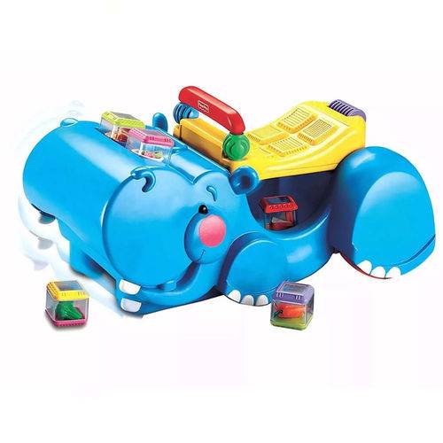 Empurrador - Papa Brinquedos - Hipopótamo - Fisher-price