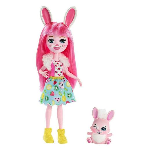 Enchantimals Boneca e Bichinho Bree Bunny - Mattel