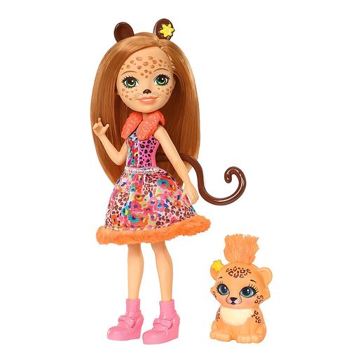 Enchantimals Boneca e Bichinho Cherish Cheeta - Mattel