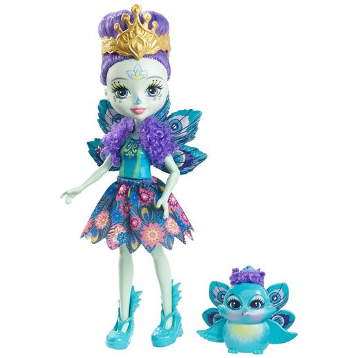 Enchantimals Boneca e Bichinho Patter Peacock - Mattel