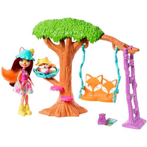 Enchantimals Cômodos da Casa - Playground e Boneca Felicity Fox - Mattel