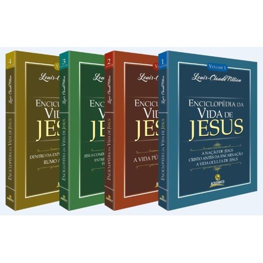 Enciclopedia da Vida de Jesus, a - 4 Volumes - Central Gospel