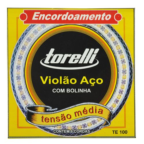 Encordoamento Aço Inox Violão com Bolinha - Torelli