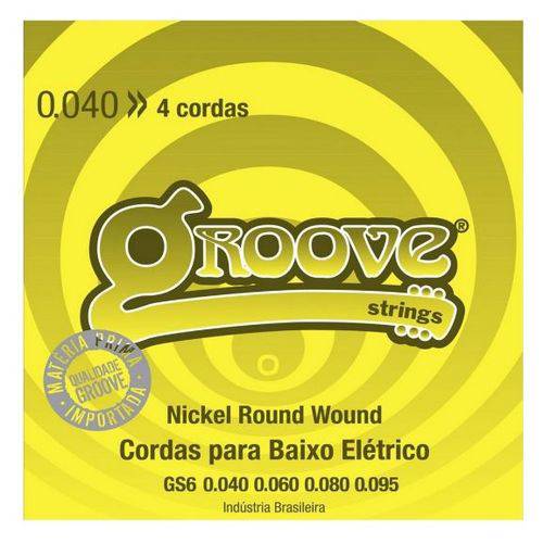 Encordoamento de Baixo 4 Cordas Groove 40/95