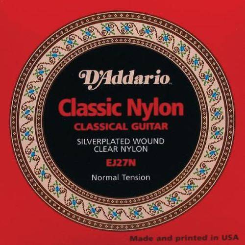 Encordoamento de Nylon para Violão Ej27n Student Classics Normal Tension D'addario