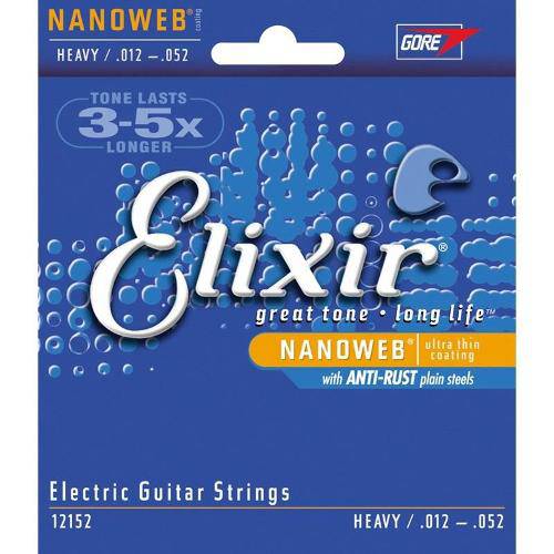 Encordoamento Elixir Guitarra 012 Nanoweb Anti Rust Heavy