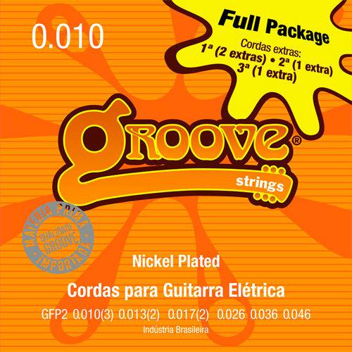 Encordoamento Groove P/ Guitarra GFP2 Full Package 0.10/0.46 - EC0342