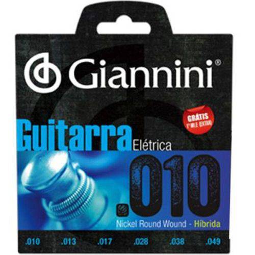 Encordoamento Guitarra 0.10 Hibrido GEEGSTH10 - Giannini 2880