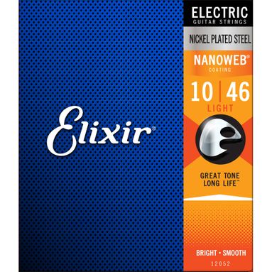 Encordoamento Guitarra Elixir 010-046 Nanoweb Light 12052
