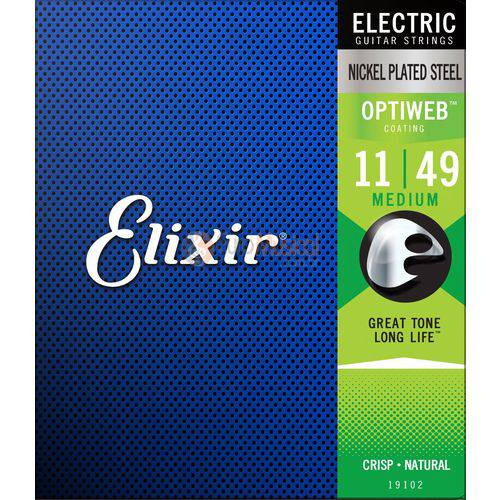 Encordoamento Guitarra Elixir Optiweb .011/.049