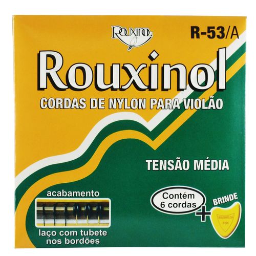 Encordoamento Nylon para Violão com Tubete Nos Bordões - Rouxinol