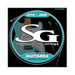 Encordoamento P/ Guitarra 010 Pesada C/ 1 Palhetas Grátis + 1 Corda MI Ref.5198 - SG