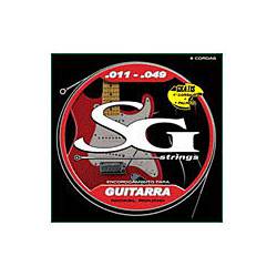 Encordoamento P/ Guitarra 011 Pesada C/ 1 Palheta Grátis + 1 Corda MI Ref. 5160 - SG