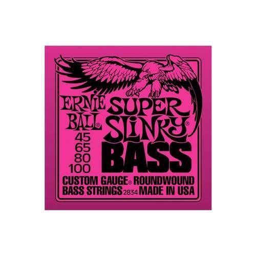 Encordoamento para Baixo 4c Ernie Ball Super Slinky 2834 (0.45)