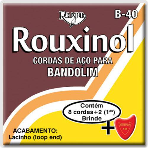 Encordoamento para Bandolim Rouxinol R40/b40