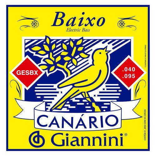 Encordoamento para Contra Baixo 4 Cordas Serie Canario - Gesbx - Giannini