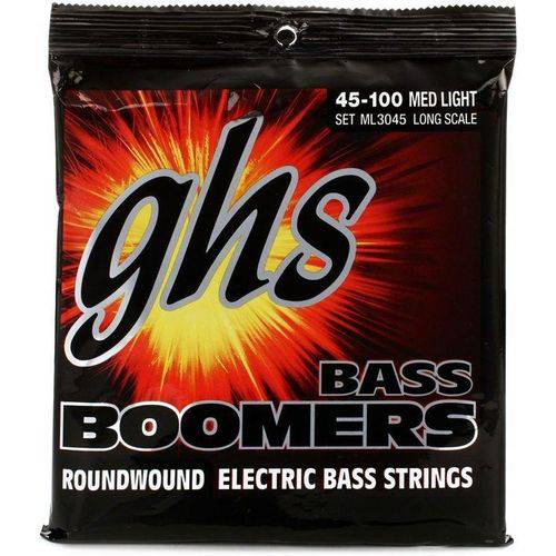 Encordoamento para Contrabaixo GHS ML3045 Medium Light (Escala Longa) Série Bass Boomers (contém 5 C