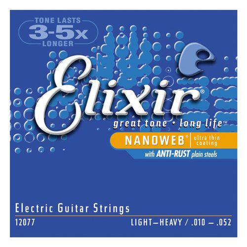 Encordoamento para Guitarra Elixir (.010-.052) Light Heavy