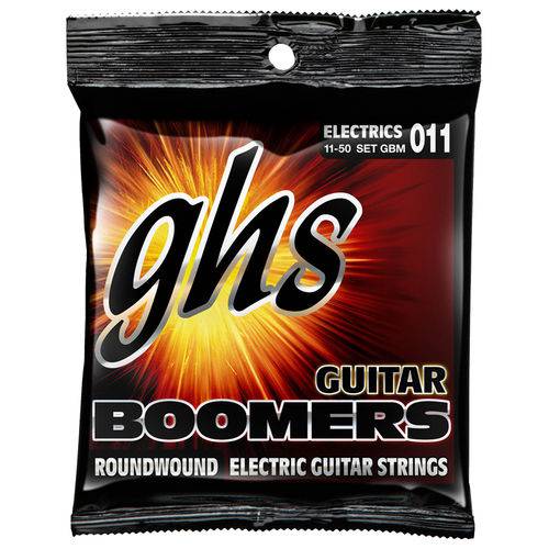 Encordoamento para Guitarra GHS Boomers 011 - 050 GBM + Mi Extra