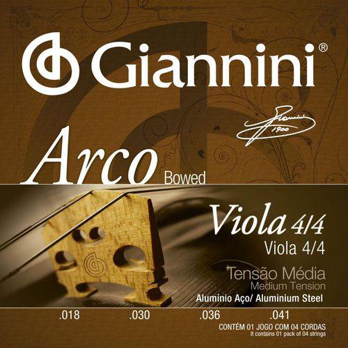Encordoamento para Viola de Arco Geavoa - Giannini