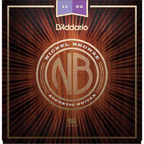 Encordoamento para Violão Aço D'Addario NB1152 Nickel Bronze .011
