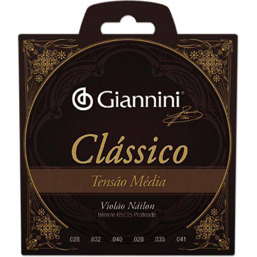 Encordoamento para Violão Genwpm Série Clássico Nylon Média Giannini