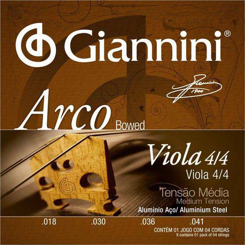 Encordoamento Viola de Arco 018-041 Geavoa Giannini