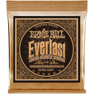 Encordoamento Violão Ernie Ball Everlast 2550 010-050 Phosphor Bronze Extra Light