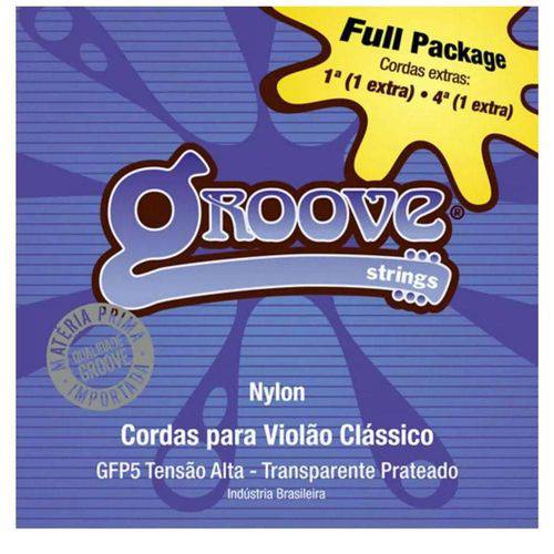 Encordoamento Violão Fullpack Nylon Alta Tensao Gfp5 - Groove