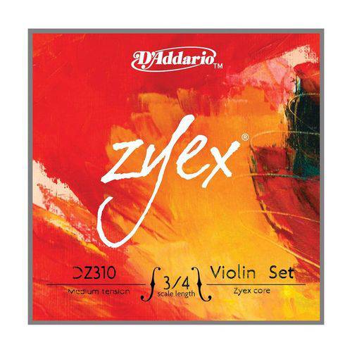 Encordoamento Violino - Zyex D'addario - 3/4 - Medium Normal - #3140.550.27-AT310