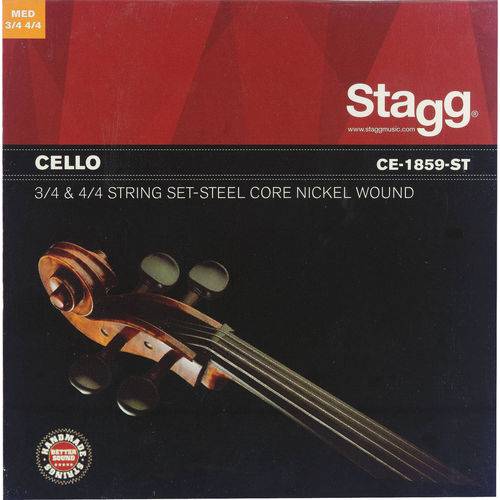 Encordoamento Violoncelo Especial Cello Stagg 3/4 & 4/4