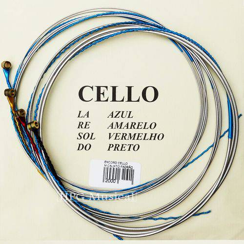 Encordoamento Violoncelo Mauro Calixto Padrão Cello 4/4