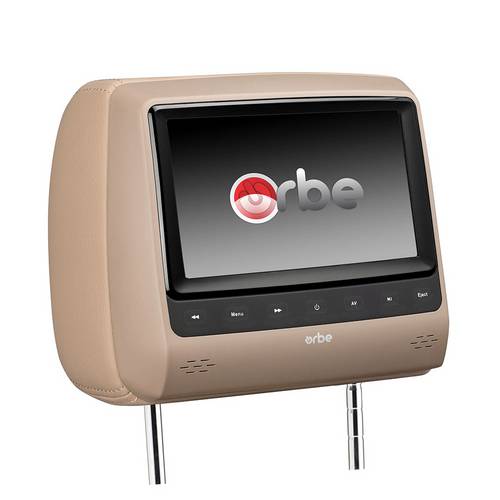 Encosto de Cabeca com Monitor Orbe Banbo 7 Polegadas Caramelo com Dvd Omc7x-Hd