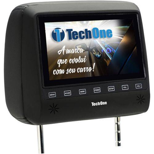Tech One Encosto Cabeca Monitor S/ Dvd Preto Slim