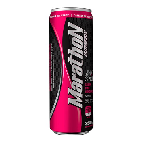 Energético Marathon Isoenergy Sabor Pink Lemonade 350ml