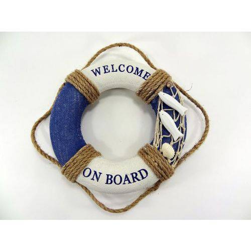 Enfeite Boia Welcome On Board 20 Cm - AX-49 - The Home