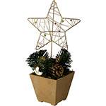 Enfeite de Mesa Natalino Estrela Dourada 40cm - Orb Christmas