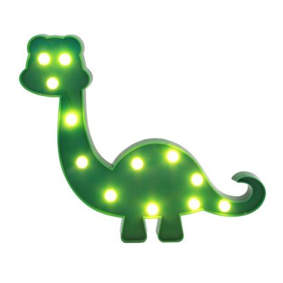 Enfeite Luminoso em Led “Dinossauro” Verde 26cm Art Lille