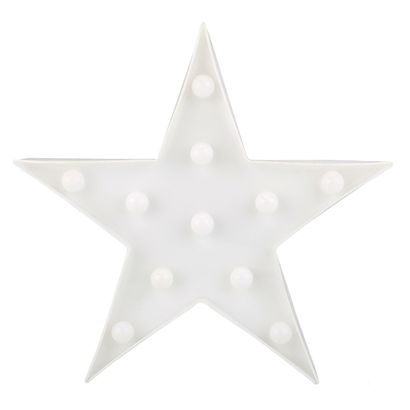 Enfeite Luminoso em Led “Estrela” Branca 27cm Art Lille