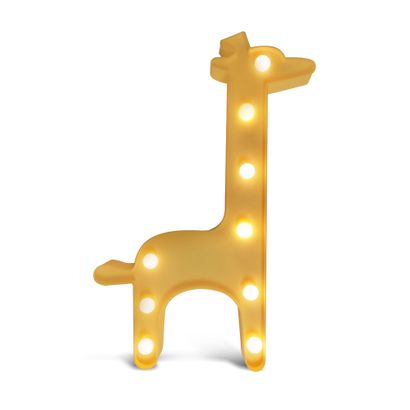 Enfeite Luminoso em Led “Girafa” Amarela 30cm Art Lille