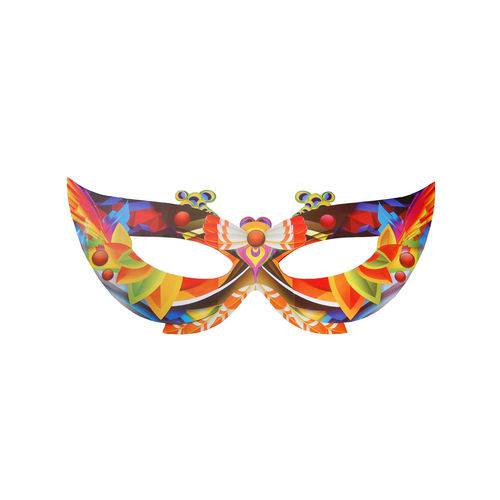 Enfeite Máscara Gigante de Carnaval Laranja