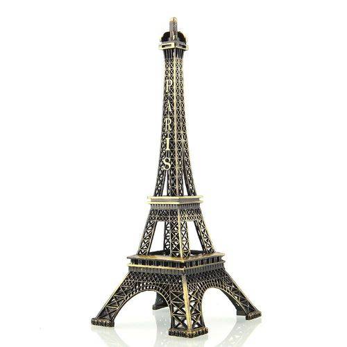 Enfeite Miniatura Torre Eiffel Metal Paris Decoração 10cm