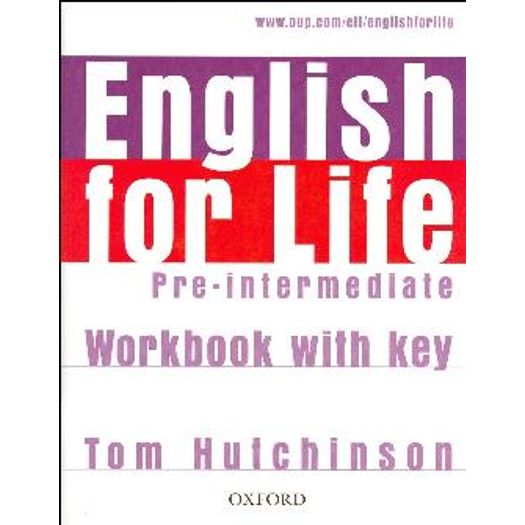 English For Life Pre Intermediate Workbook - Oxfor