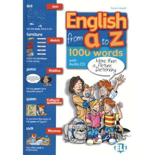 English From a To Z - 1000 Words Plus Games And Activities - With Audio Cd