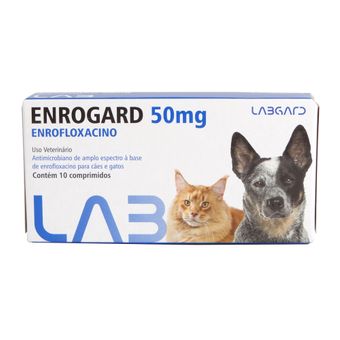 Enrogard Labgard 50mg P/ Cães e Gatos C/10 Comprimidos