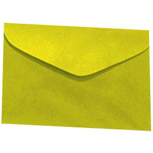 Envelope Carta Colorido Amarelo Gema 80g 114x162mm Romitec Cx.c/50