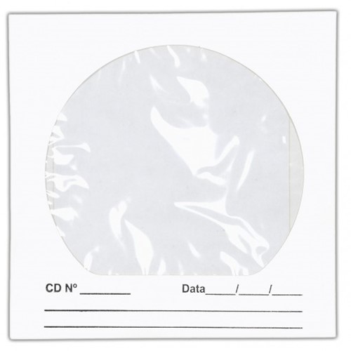 Envelope para CD/DVD Branco 125x125mm - Caixa com 100 Unidades 261386