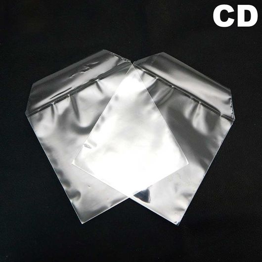 Envelope Plástico para CD Cristal com Aba - 100 Unidades Vitrine
