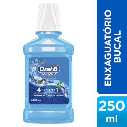 Enxaguante Bucal Antisséptico Oral-B Complete Menta 250mL