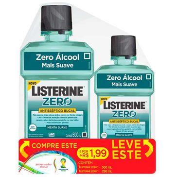 Enxaguante Bucal Listerine Cool Mint Zero Álcool 1 Kit